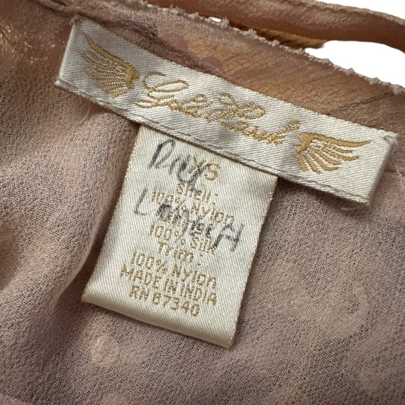 GOLD HAWK BALLET SEQUIN VINTAGE DRESS XS p - Picture 2 of 6